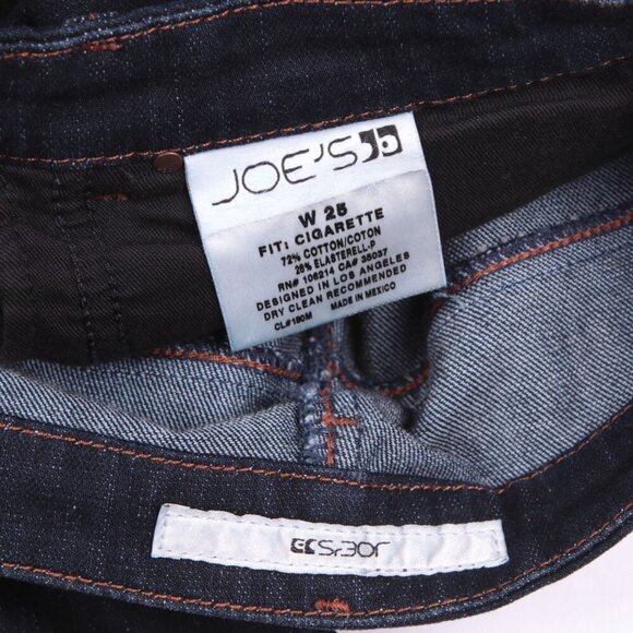 Joe's Jeans Cigarette Slim Straight Leg Jeans Dark Wash Denim Casual Zip Fly - Picture 6 of 9